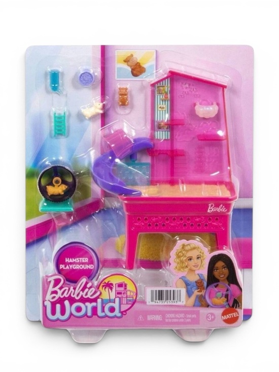 Mattel Other - New Barbie World Hamster Pet Playground Playset Wheel Slide Food